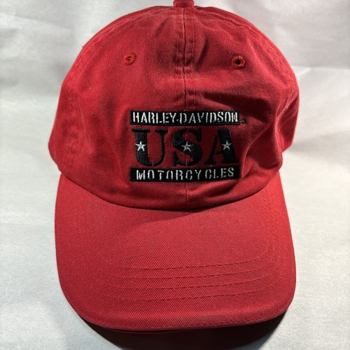 Harley Davidson Baseball Mütze Strap Back Baseball Cap rot