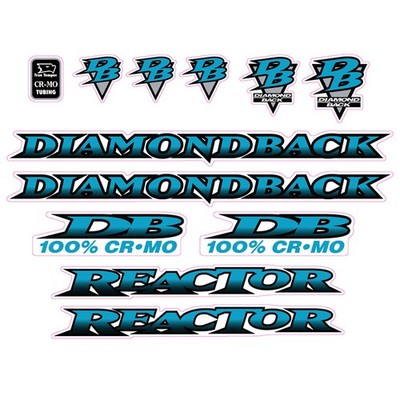Diamond Back - 1995 Reactor decal set - Old school bmx