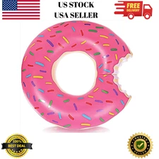 Donut Pool Float - Donut Tube & Ring for Beach & Pool