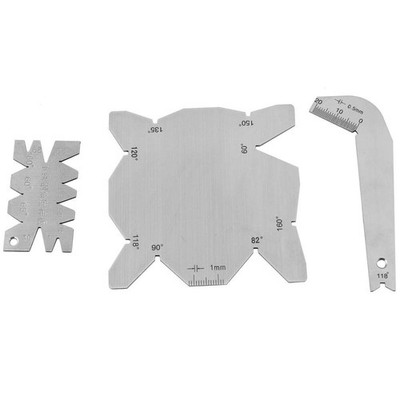 Drill Gauge 3Pcs Angle Set Sharpener Measuring Tools 60 70 90 110 118 Degree