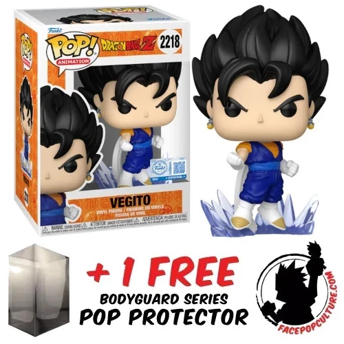 FUNKO POP VINYL DRAGON BALL Z VEGITO #2218 EXCLUSIVE + PROTECTOR