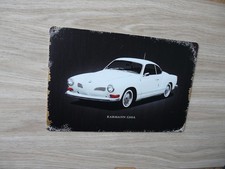 VOLKSWAGEN KARMANN GHIA von 1960 - Metallschild / Blechschild