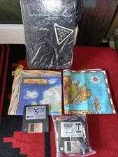 ultima vii the black gate Box Serpent Isle Cloth Maps Expansion Sealed Diskettes
