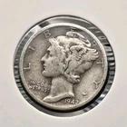 1942-D Mercury Dime 90% Silver US Mint Denver