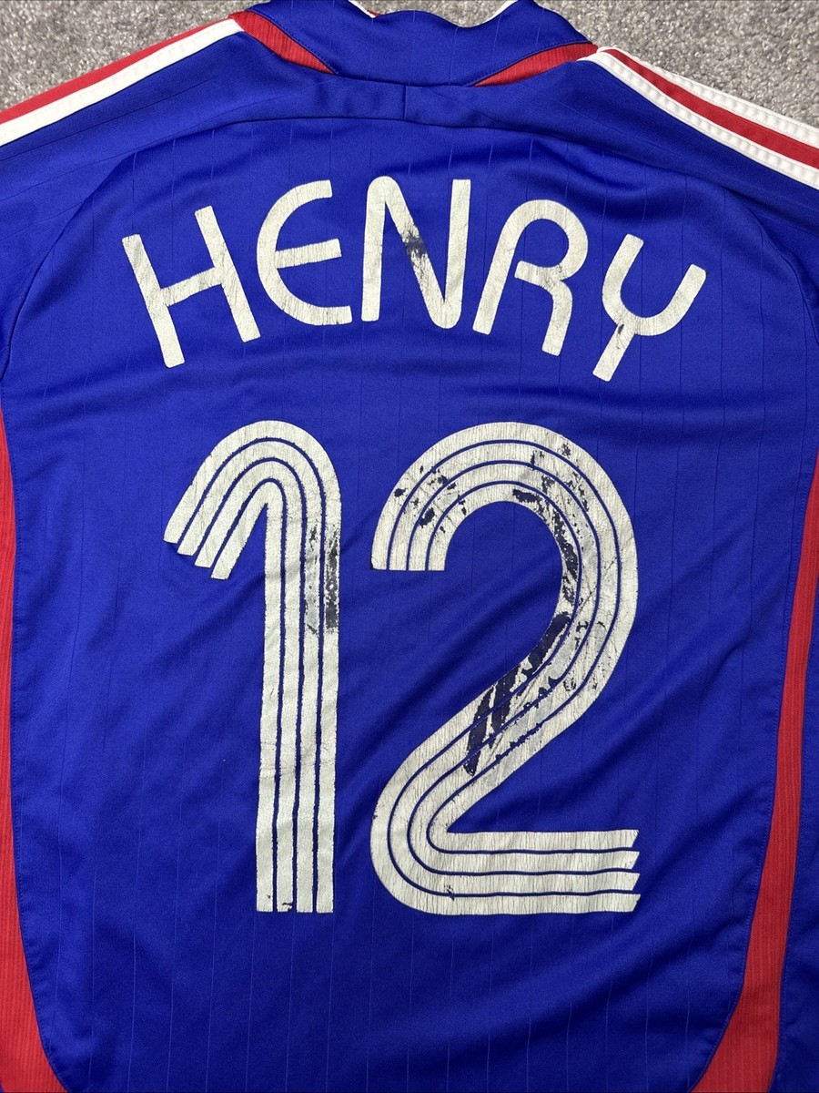 FRANCE 2006 2008 HOME FOOTBALL SOCCER JERSEY ADIDAS 740126 Thierry