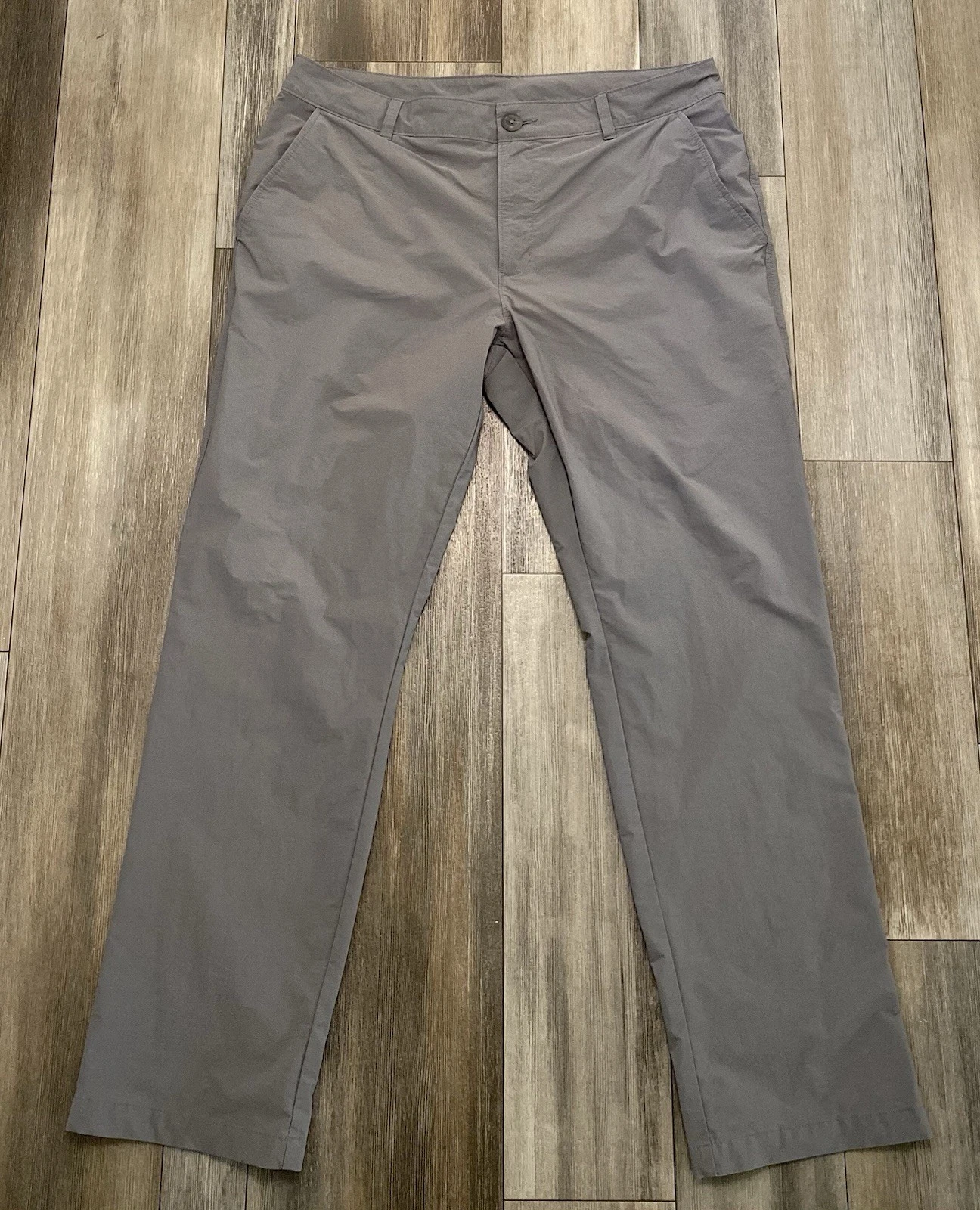 Columbia Hiking Pants Mens 36x32 Gray Lightweight Outdoor Travel Golf