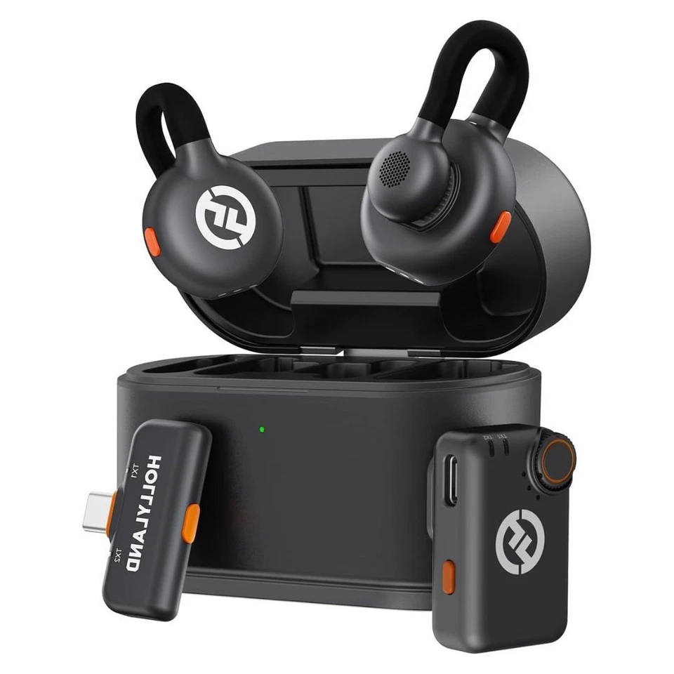 Hollyland LARK M2S Space Gray Mini Wireless Combo Microphone System with 2.4 GHz