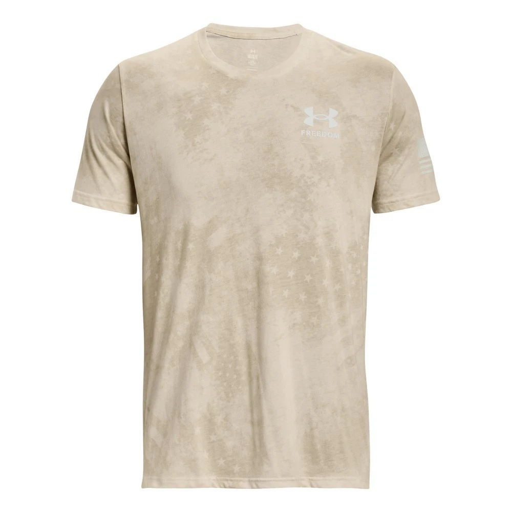 Under Armour 1373893 Men's UA Freedom Amp T-Shirt, Khaki Base, 2X-Large