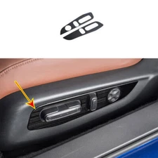 2P Black Titanium Seat Adjust Handle Button Panel Trim For Honda Accord 2018-22