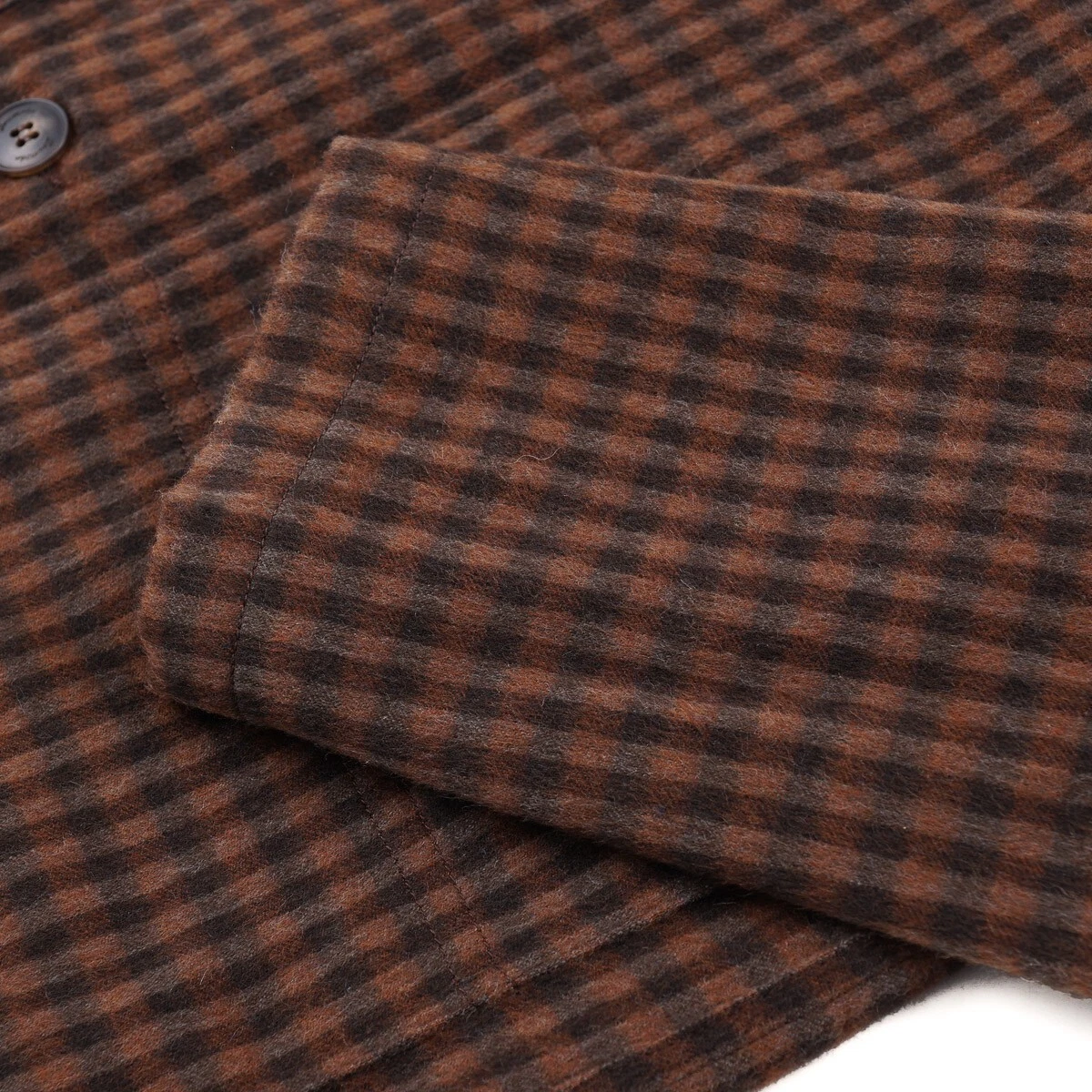 Drumohr  Button-Front Extra-Soft Brushed Wool Jacket M (Eu 48) NWT image 3