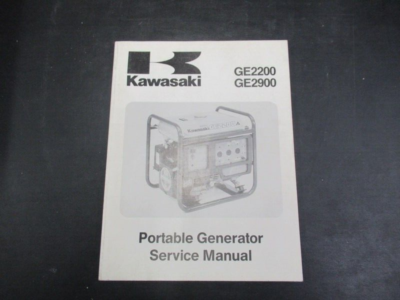 #ad #ad 1994 Kawasaki GE2200 GE2900 Portable Generator Service Manual P N 99924 2039 01 $9.46