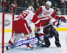 ANDREAS LILJA Signed DETROIT RED WINGS 8X10 photo w/COA #3