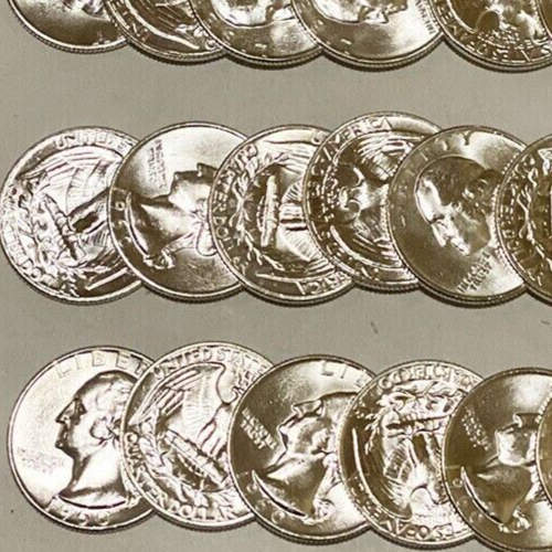1960-D Washington Silber Viertel 25c Stempelglanz ++ starke Details - Bild 8 von 9