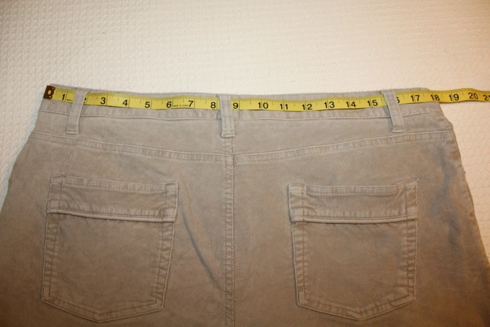 BASS JEANS Women's Size 14 Tan Corduroy Stretch Pants/Trousers EUC - Изображение 3 из 4