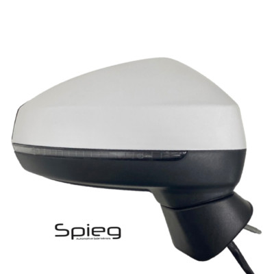 Side Mirror 2015-2020 AUDI A3 S3 Power Fold Heated Right Side Painted Ibis White