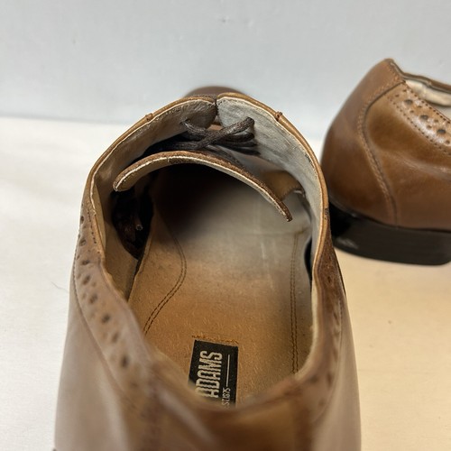 Zapatos de vestir Stacy Adams para hombre 11 marrón Oxford cuero equilibrio hechos por el hombre - Imagen 10 de 15