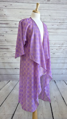 LuLaRoe Kimono Simply Comfortable Lindsay Wrap Small Lightweight Lavender