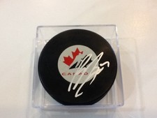 Ryan Murray Signed Team Canada Hockey Puck Columbus Blue Jackets Autographed c
