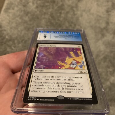 MTG 30th Anniversary Rare Blaze Of Glory CGC 9 Mint | eBay