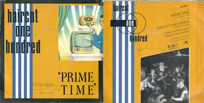 DISCO 45 GIRI HAIRCUT ONE CENT    PRIME TIME // TOO UP, TWO DOWN    