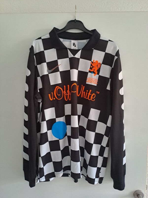 Rare NIKE X OFF-WHITE Mercurial Nrg Football Soccer Jersey Rare NIKE X OFF-WHITE Mercurial Nrg Football Soccer Jersey