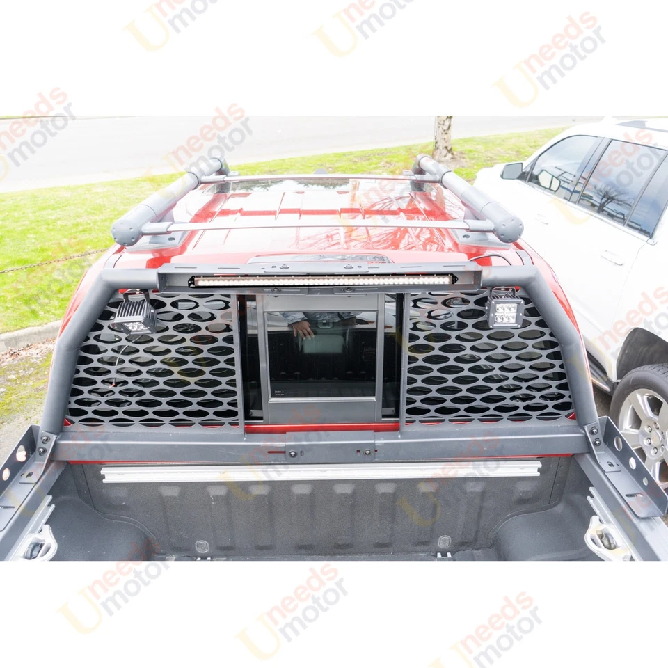 Barras de rolo ajustáveis para caminhão Nissan Titan com kit de iluminação LED rack para dor de cabeça - Imagem 2 de 4