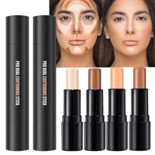4 Colors Cream Contour Sticks Makeup Kit, Primer Face Highlighter Contouring 