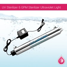 Esterilizador 6 GPM Hogar Toda la Casa Filtro de Agua Esterilizador Luz Ultravioleta