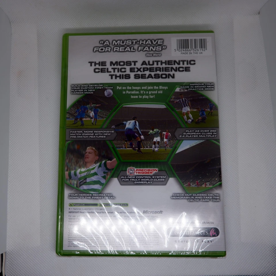 Celtic FC Club Football 2005 NEW & SEALED Xbox Original Video Game - Image 2 of 4