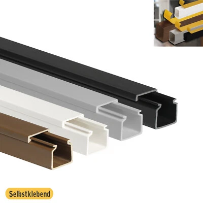 10 Meter - Kabelkanal 16 x 16 x 1000 mm SELBSTKLEBEND verschiedene Farben - Bild 1 von 2