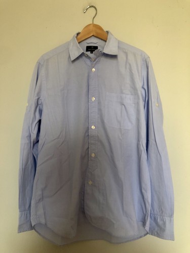 Nigel Cabourn, Nigel Cabourn Main Line Shirt Blau Size 40 NEUWERTIG Vintage Heritage Made In EU