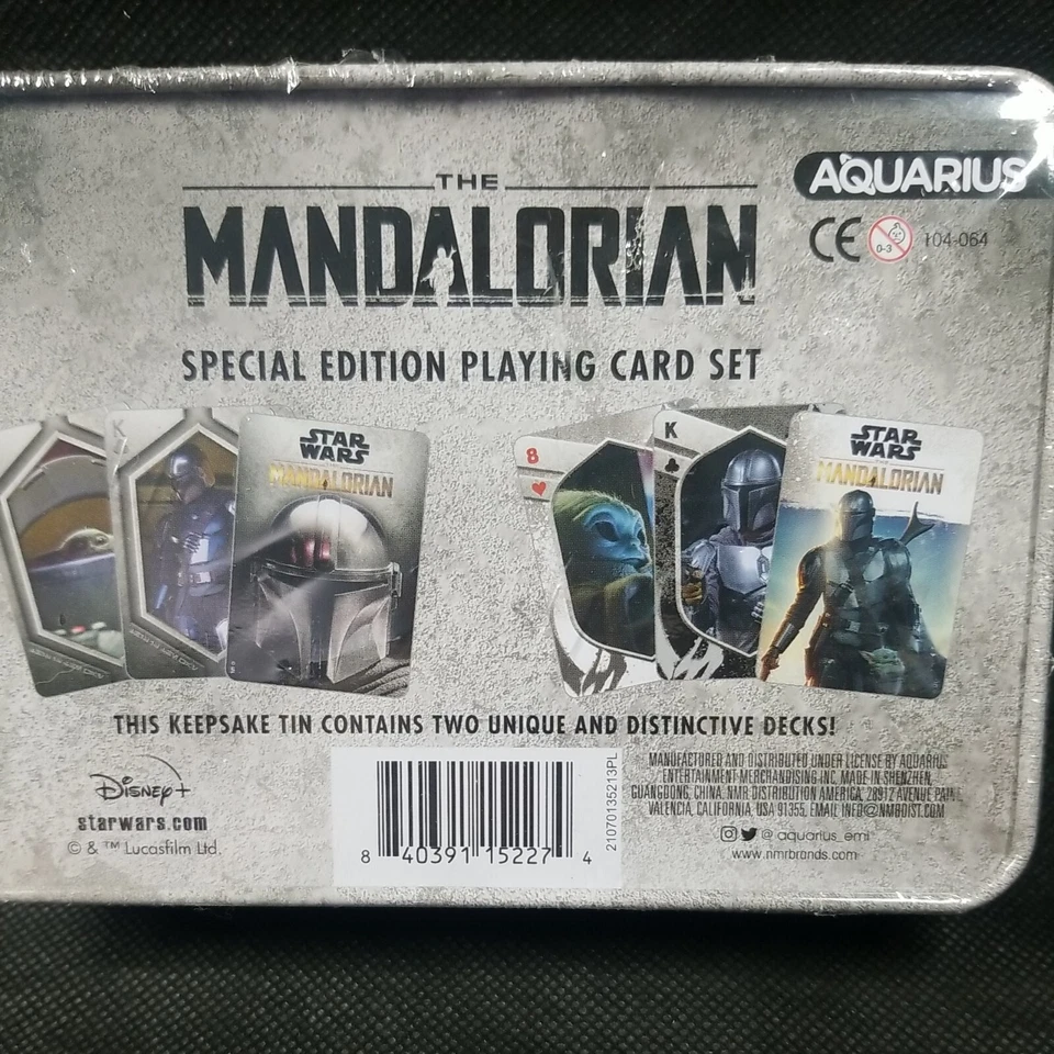 NEW Aquarius Star Wars The Mandalorian Playing Card Set Sealed New Game Night - Image 3 of 4