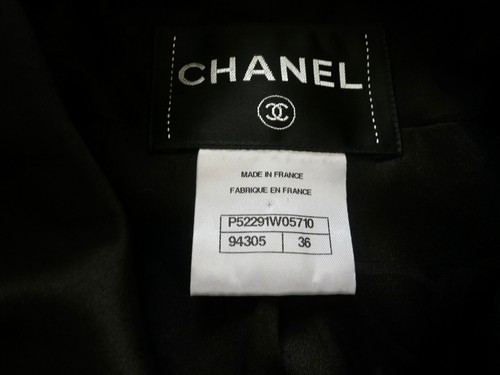 Auth CHANEL 2018 Pre-Fall Black Wool Tweed -Silk Dress Suit 36/34 - Picture 15 of 19