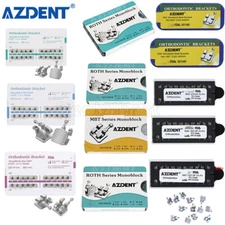 Dental Orthodontic Monoblack Brackets Brace Roth/MBT .018/022 Mini 3-4-5 Hooks