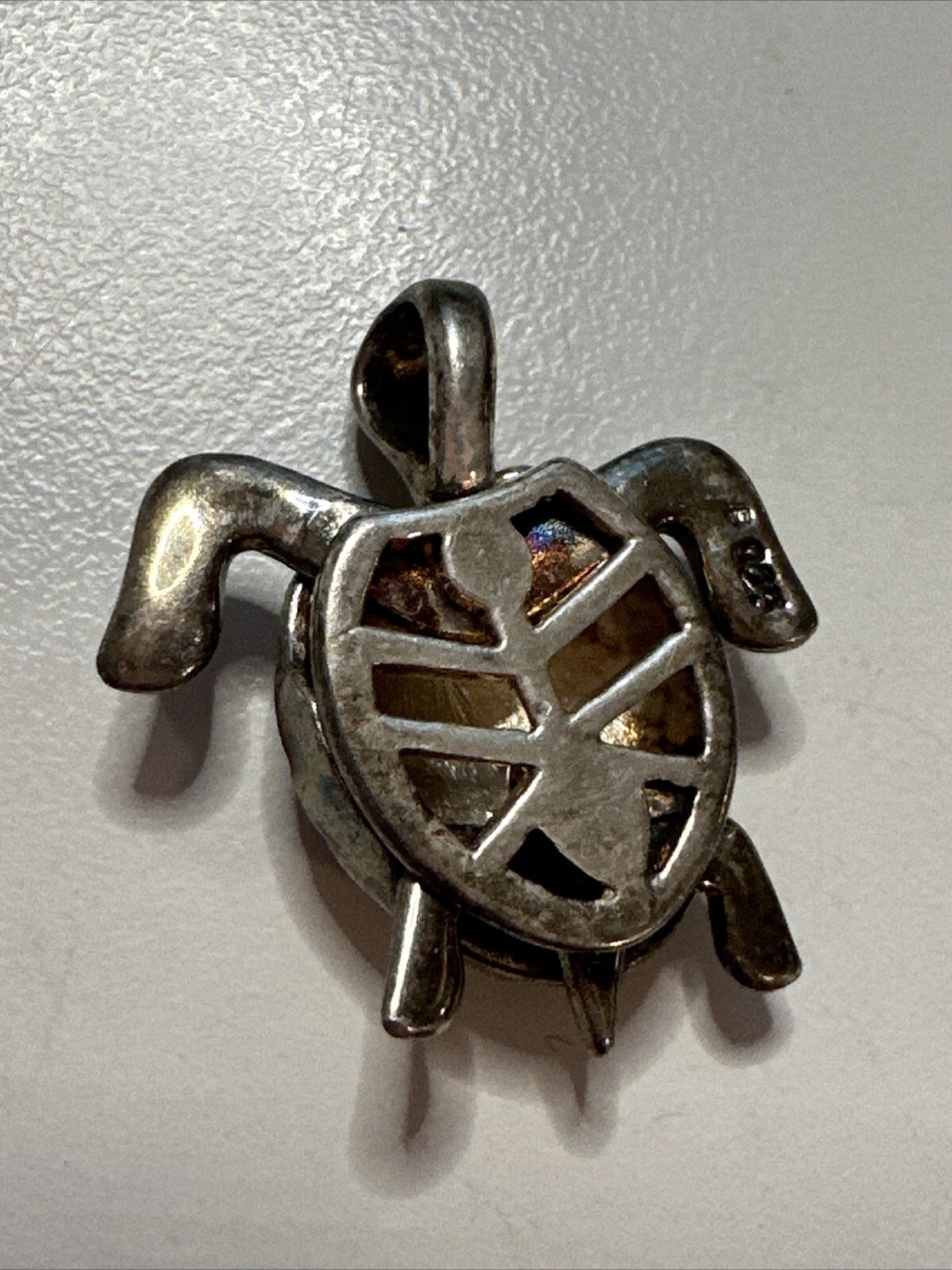 Small Solid 925 Sterling Silver 3D Articulated Se… - image 3