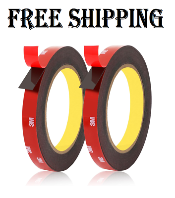 Heavy Duty Double Sided Tape - 10ft Roll Strong Mounting Tape For Walls & Pictures