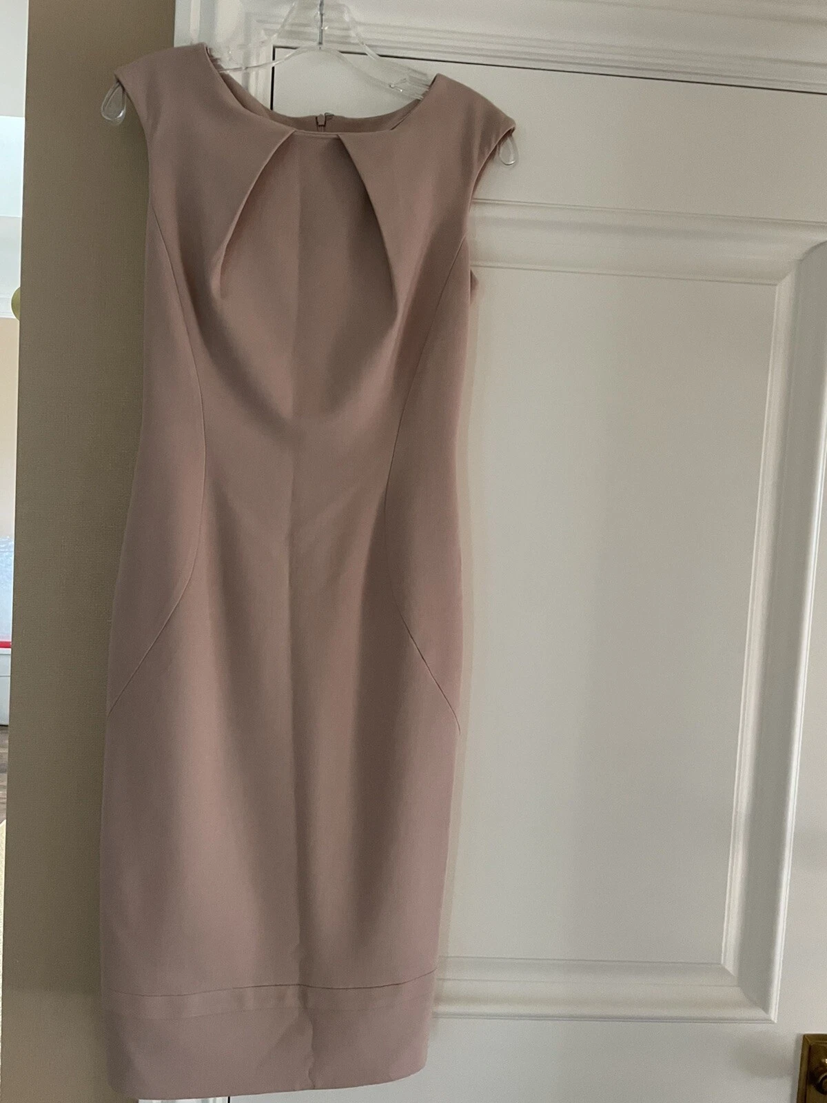 Giorgio Armani — GIORGIO ARMANI Wool Sheath Dress Dusty Rose Pink Small