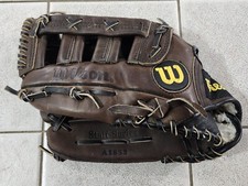 Wilson Staff Series A1853 13" Baseball Glove Dark Brown Leather LHT