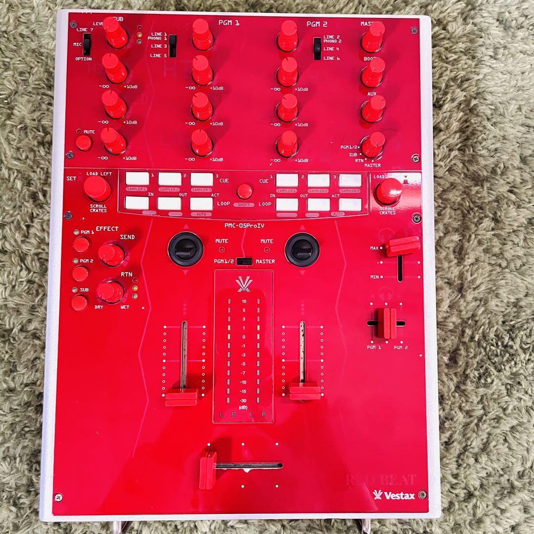 Vestax PMC-05 Pro IV Red DJ Mixer Mixing Controller from JP Vestax PMC-05 Pro IV Red DJ Mixer Mixing Controller from JP