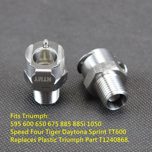 Triumph Gas Tank Fuel Pump Female Quick Release Connector Coupling Coupler 2pcs - Bild 2 von 7