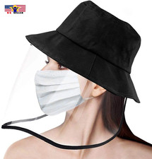 Detachable UV Sun Shield Protective Anti Dust, Spitting Saliva, Bucket Hat Cap