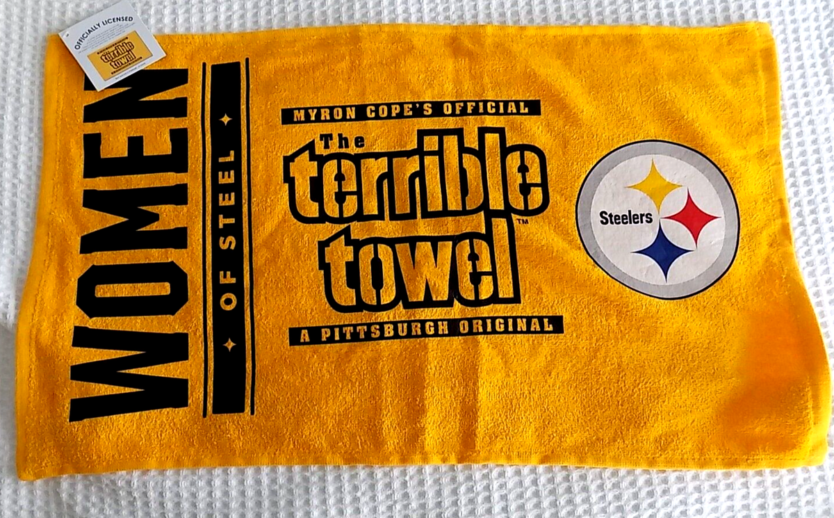 Pittsburgh Steelers Women Of Steel Terrible Towel - Gold, 15x25 Inches, NFL Football Fan Gear - View #5