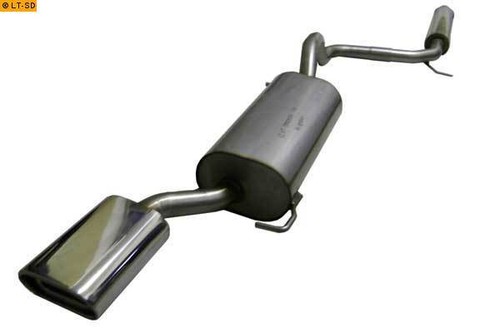 FOX Komplettanlage ab Kat. VW Polo 6KV u Seat Cordoba 6K C 1x135x80mm Absorber - Bild 1 von 4