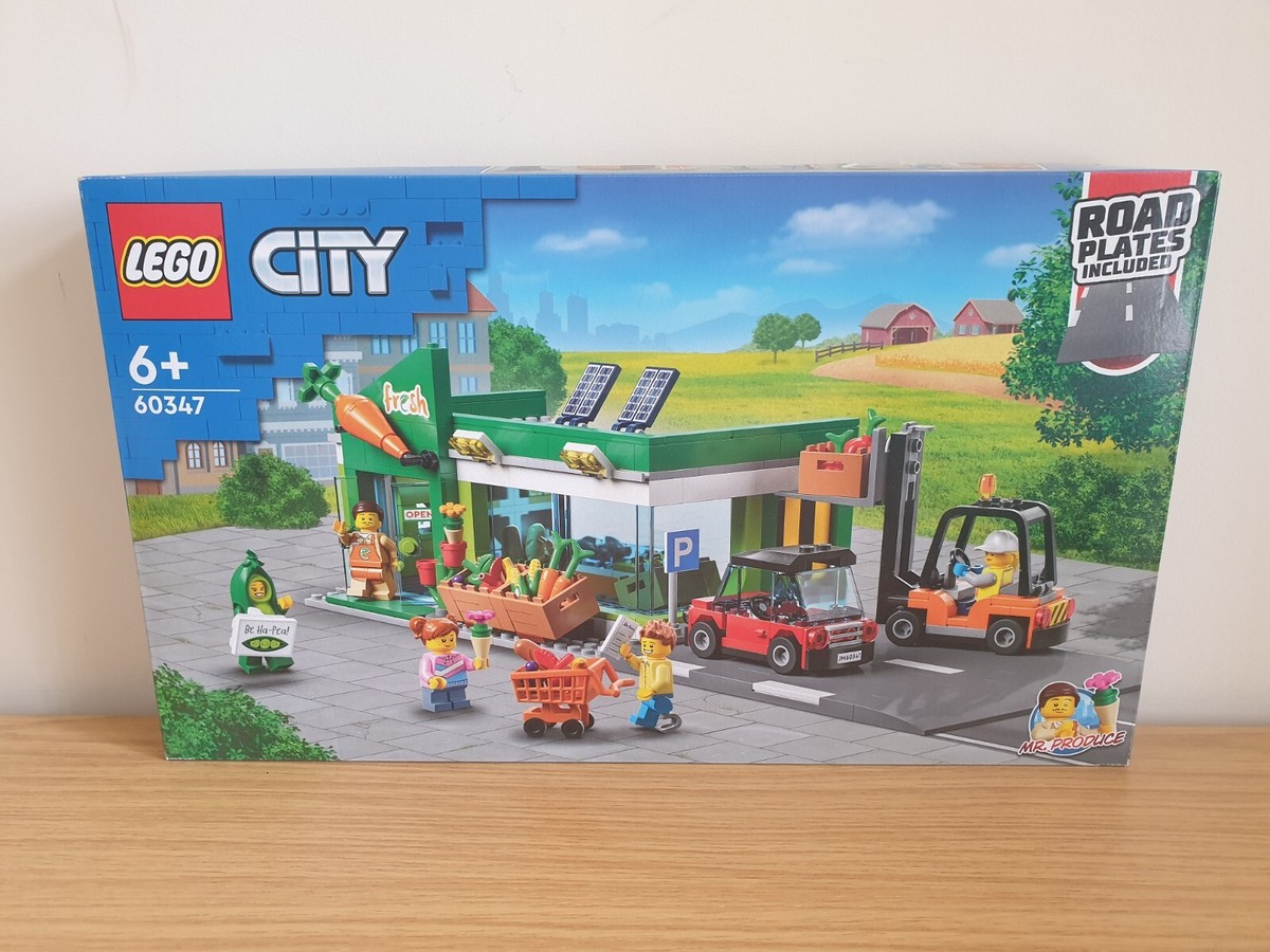 Lego 60347 City Supermarket with Asda Stickers Brand New and