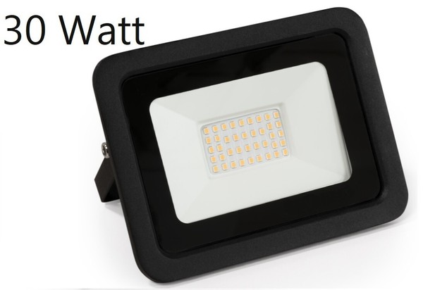 Led Fluter 30W - 30Watt - Warmweiß - Strahler Scheinwerfer FüR AußEn , Garten-image