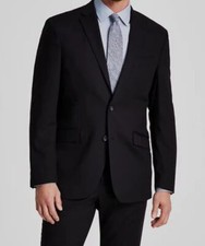 Kenneth Cole Reaction Men's Black Techni-Cole Slim-Fit Suit Jacket Size 46L