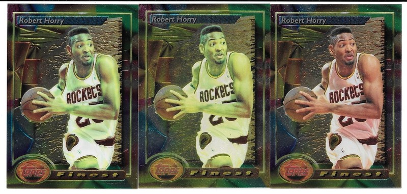 ROBERT HORRY ROOKIE 3 CARD LOT 1993-94 TOPPS FINEST 175 HOUSTON ROCKETS ALABAMA