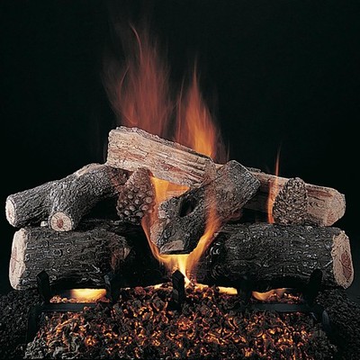 Rasmussen Evening Lone Star Logs w/ 24in. (F) Burner, Remote Pilot, NG, 24in.