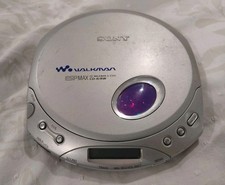 Sony CD Walkman - Portable Compact Disc Player - Silver D-E350 