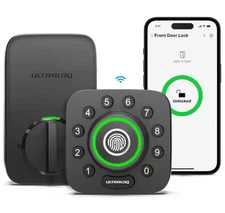 ULTRALOQ U-Bolt Pro WiFi Smart Deadbolt Lock w/ Fingerprint Sensor — Never used